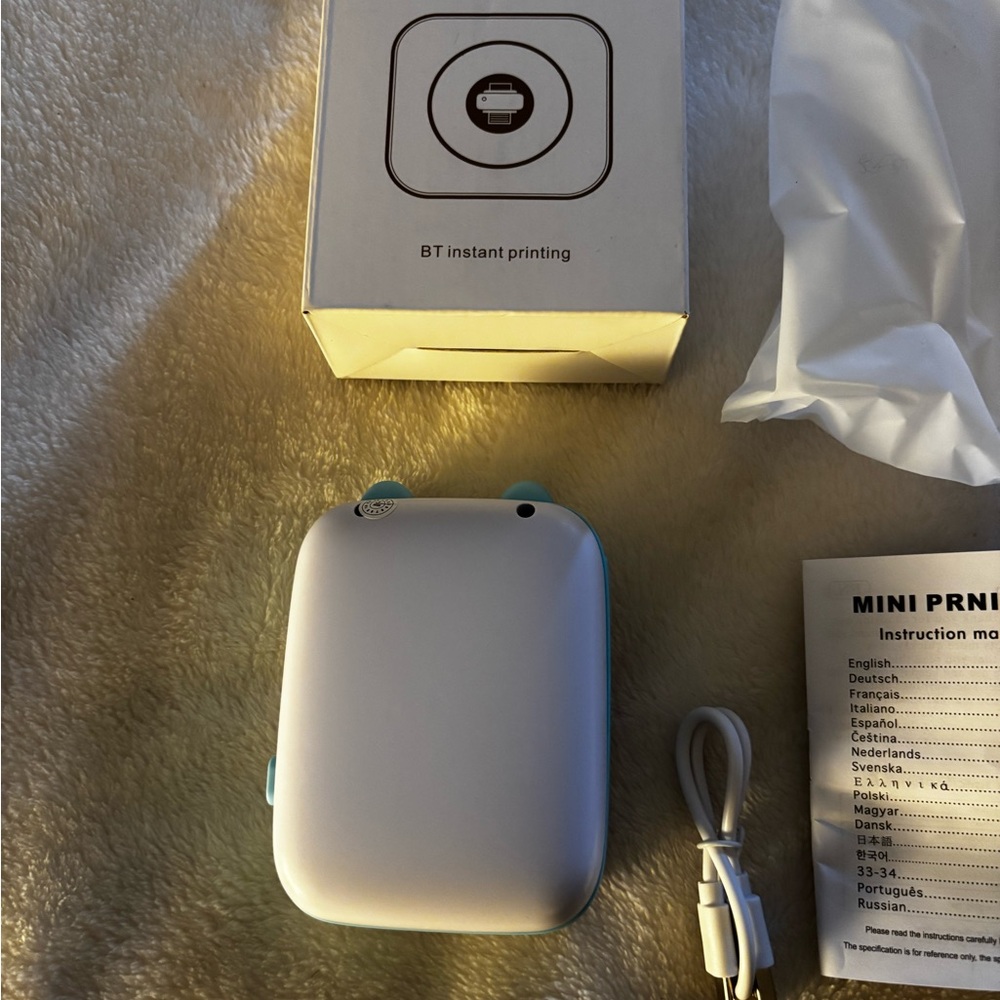 Blue Portable Mini Printer - Picture 7 of 11